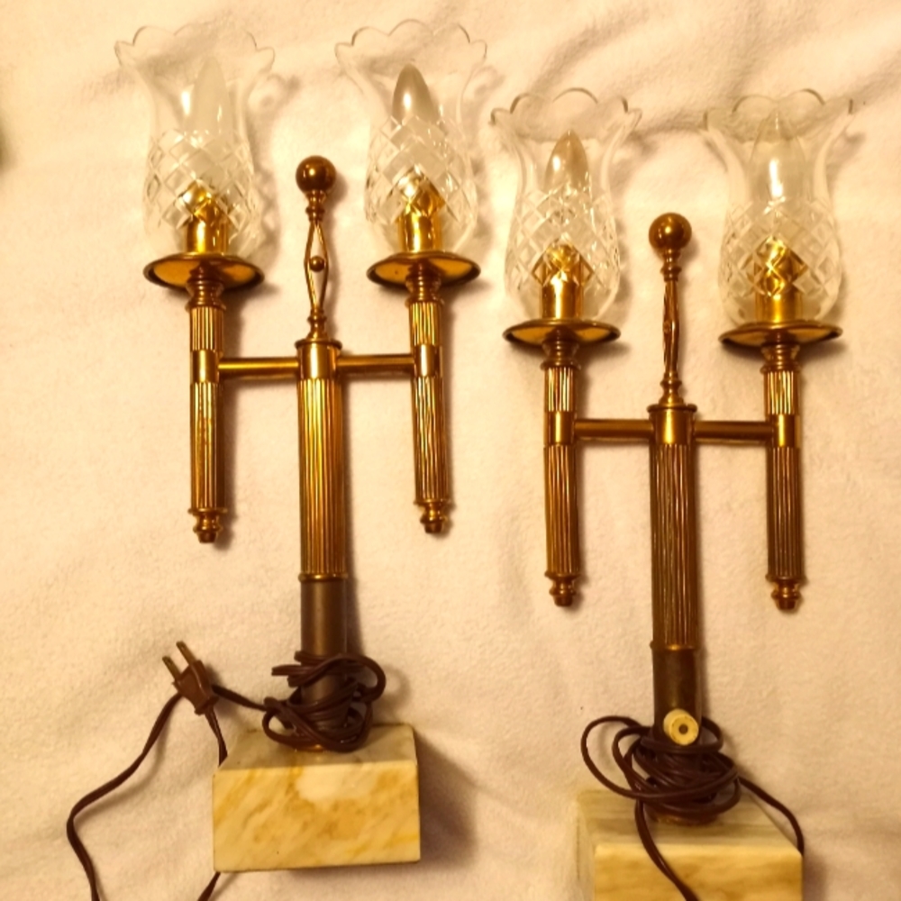 RARE Vintage Hollywood Regency Electric Lamps
